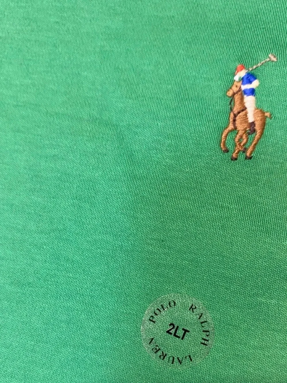 Polo Ralph Lauren Classic Fit Cotton Short Sleeve Lifeboat Green polo sz 2LT NEW